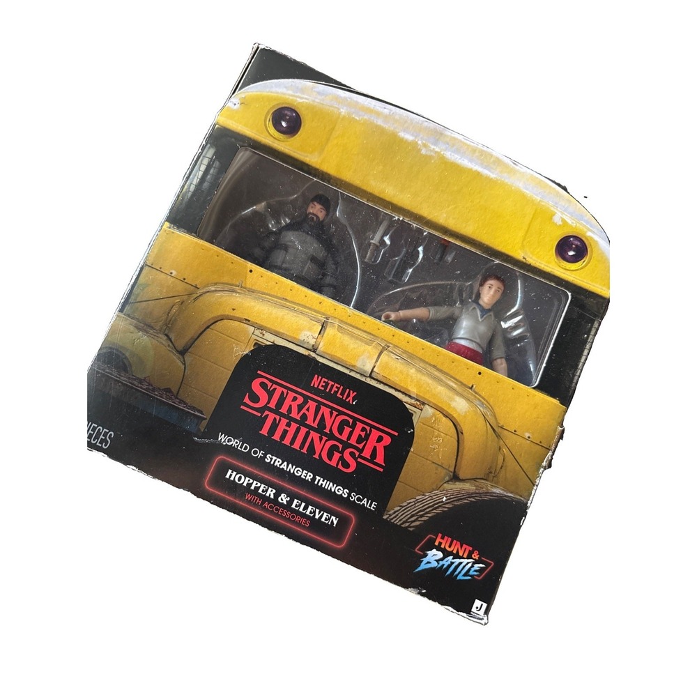 HOPPER & ELEVEN Stranger Things Hunt & Battle JAZWARES TARGET EXCLUSIVE NETFLIX
